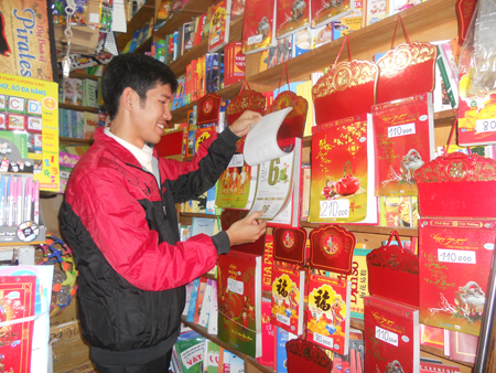 Hưng Yên Thị trường lịch tết “rục rịch” vào mùa